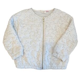 Zara Kids Star Patterned Jacket - Light Gray